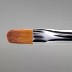 Pensulă Runail Expert cu două capete pentru modelare, №4 oval, №1/8 subțire, sintetică №9380 - imagine 3