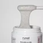 Моделирующий УФ-гель светоотражающий BUILDER UV GEL MILK DIAMOND, 15г №9870 — изображение 4